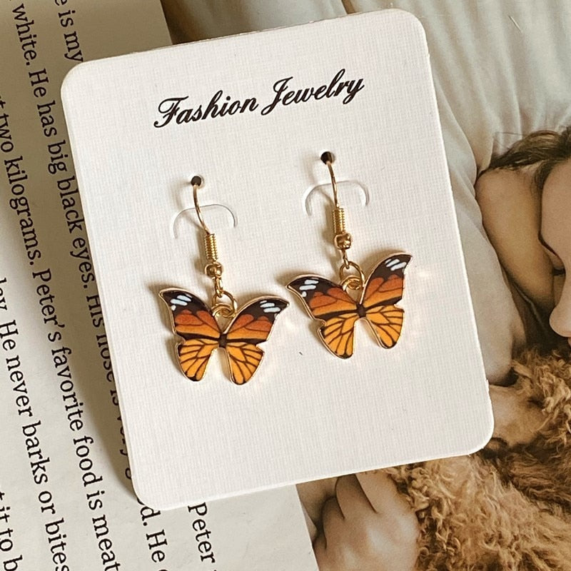 Fashion Women Necklace Korea Style New Butterfly Pendant Necklace Gift For Girl  Cute Lovely Neck Jewelry Wholesale Dropshipping