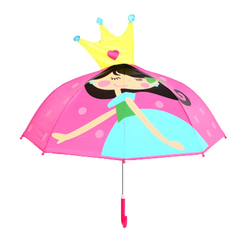Cute Cartoon Children Umbrella animation creative long-handled 3D ear modeling kids umbrella For boys girls